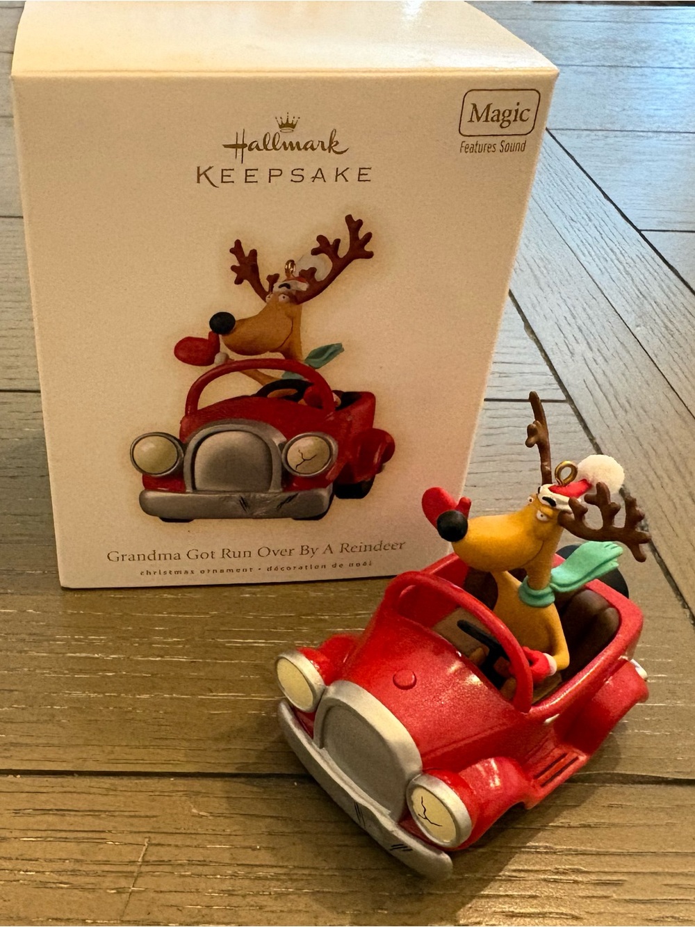 2009 Hallmark Keepsake Grandma Got Run Over By A Reindeer Ornament